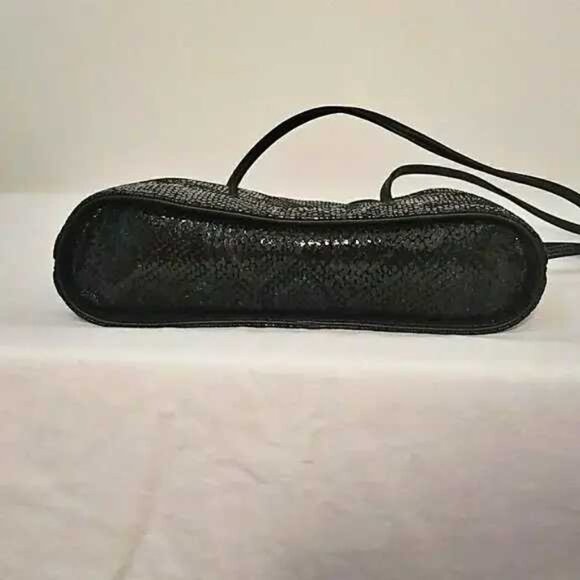 Shiny Snake embossed Leather Due Fratelli Bag - Picture 5 of 8